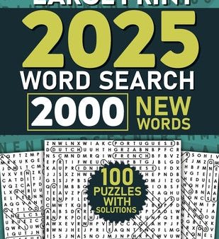 2025 Word Search for Adults Large Print, 2000 Words: Word Search Puzzle Books, Word Find Book, Word Searches Online