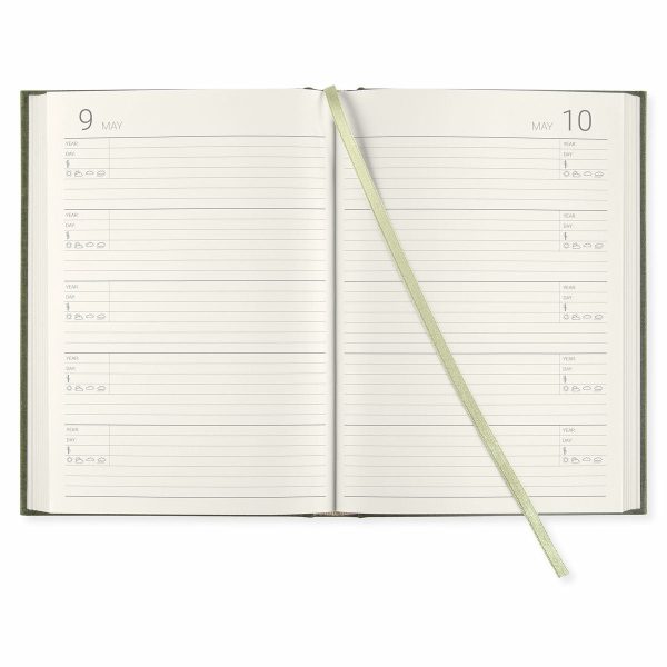 5 year diary A5 Khaki Green 5 vuoden päiväkirja Paperstyle Online now