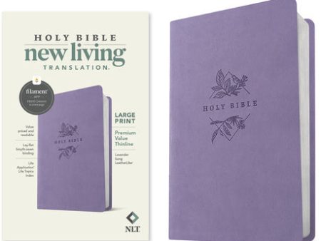 NLT Large Print Premium Value Thinline Bible, Filament Enabled (Leatherlike, Lavender Song) Online Hot Sale